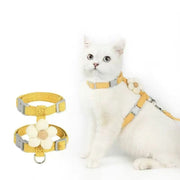 Cat& Dog Harness and Leash Set - Adjustable Breathable Pet Harness